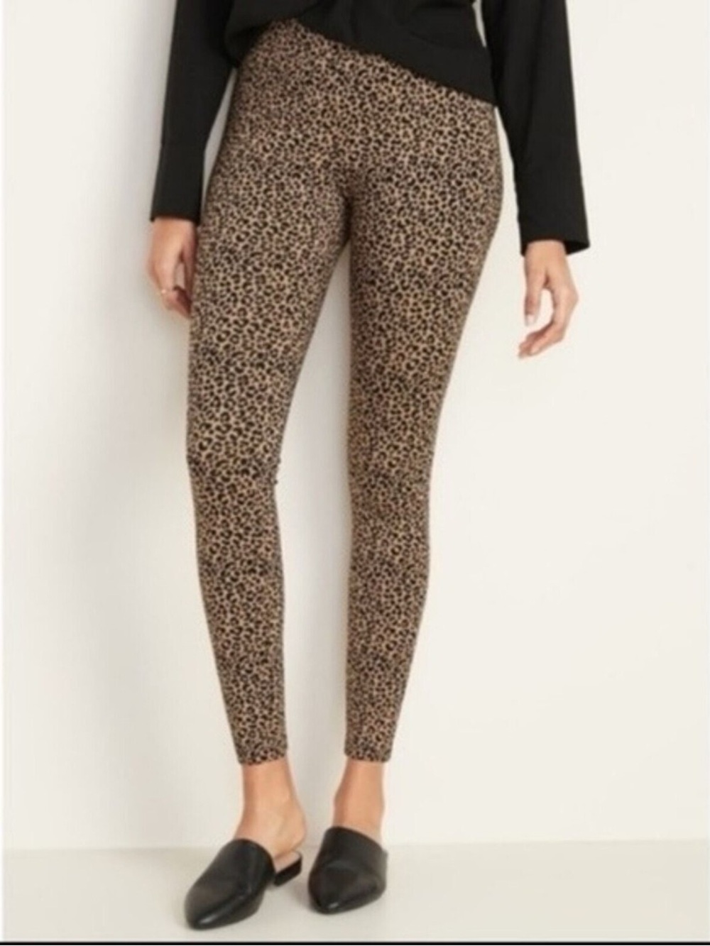 Old Navy Stevie leopard print high-rise pants skinny